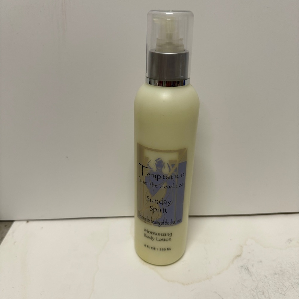 Temptations From The Dead Sea Sunday Spirit Body Lotion 8 OZ